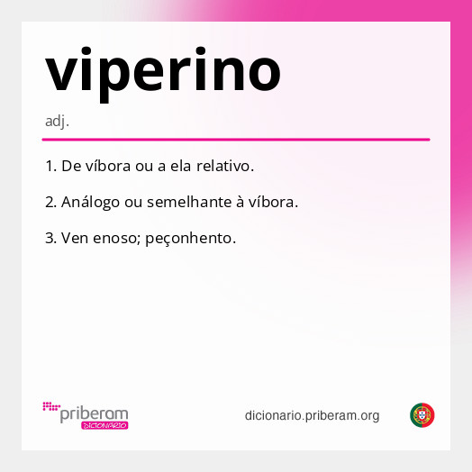 Significado de viperino