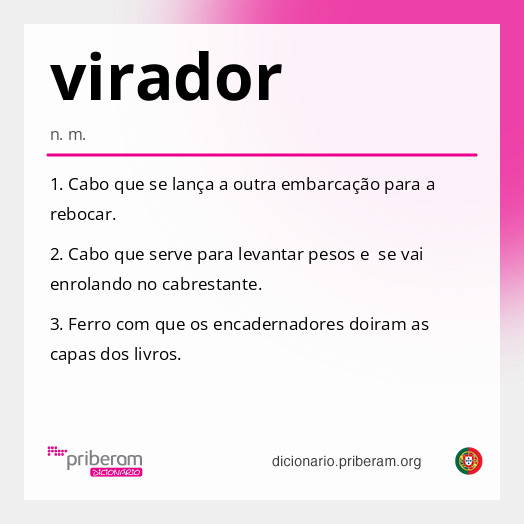Significado de virador
