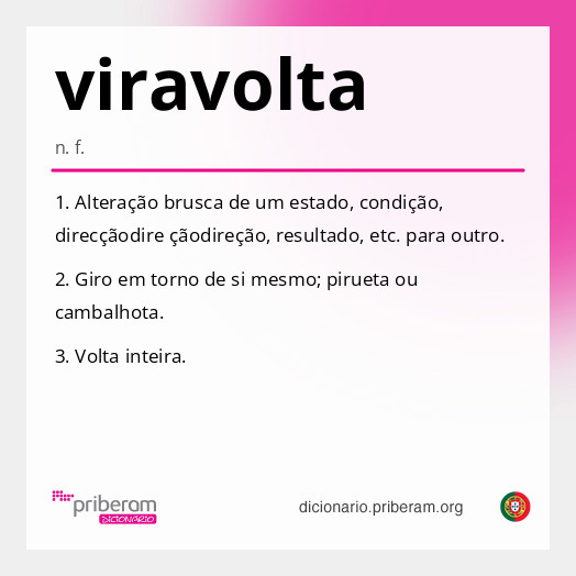 Significado de viravolta