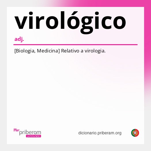Significado de virológico
