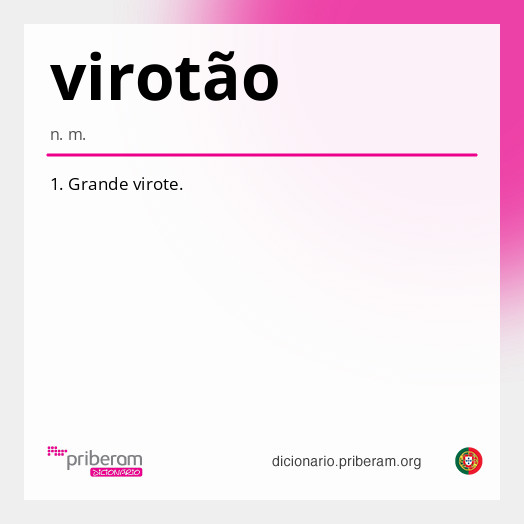 Significado de virotão