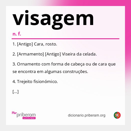 Significado de visagem