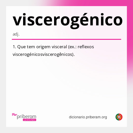 Significado de viscerogénico