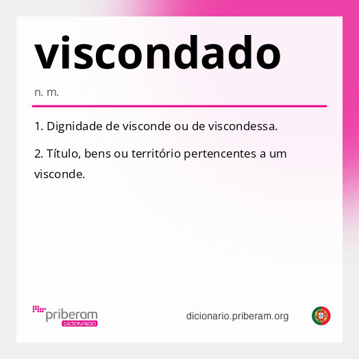 Significado de viscondado