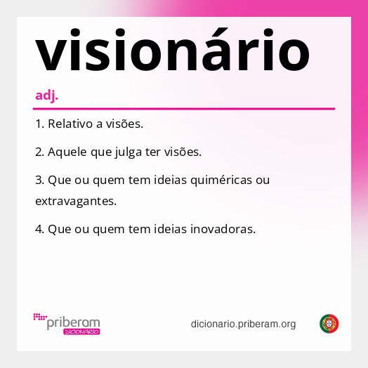 Significado de visionário