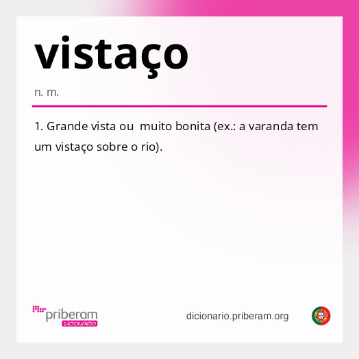 Significado de vistaço