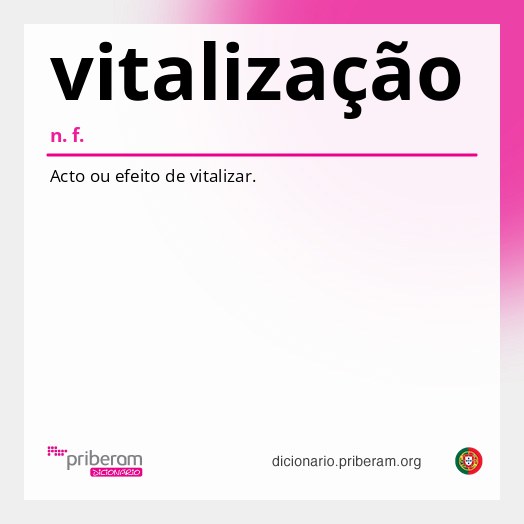 Significado de vitalização