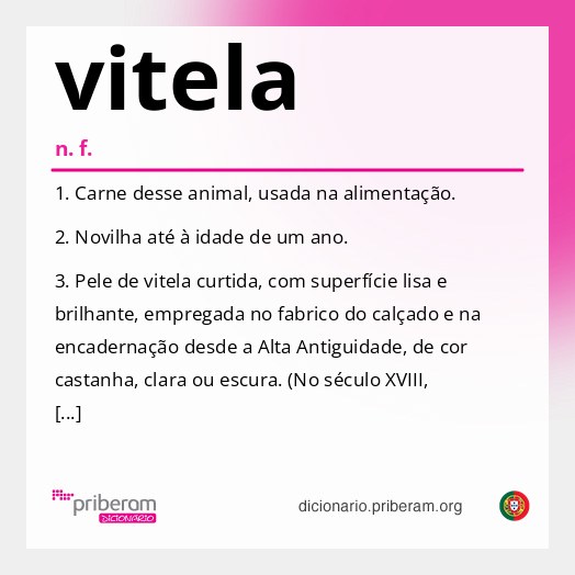 Significado de vitela