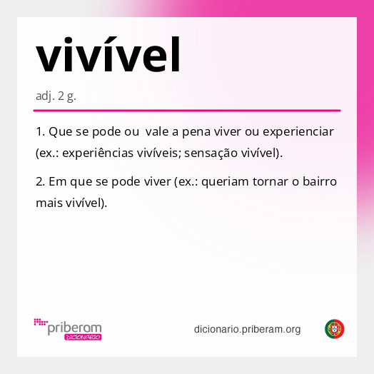 Significado de vivível