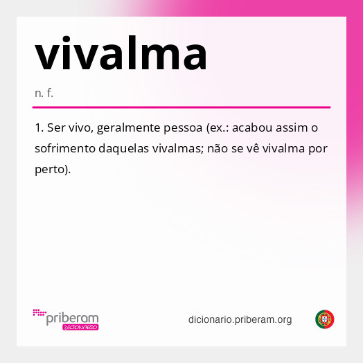 Significado de vivalma