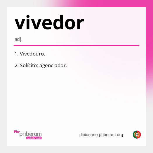 Significado de vivedor