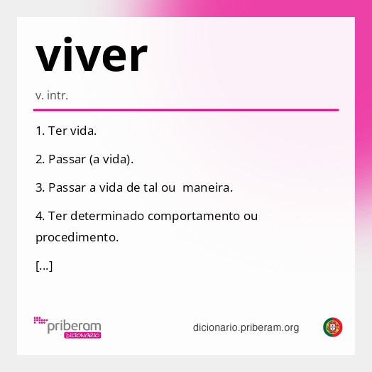 Significado de viver