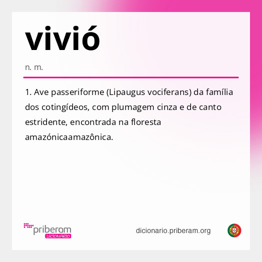 Significado de vivió