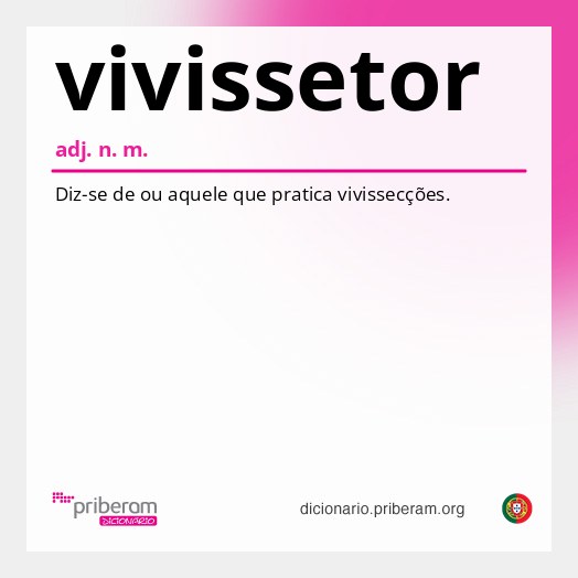 Significado de vivissetor
