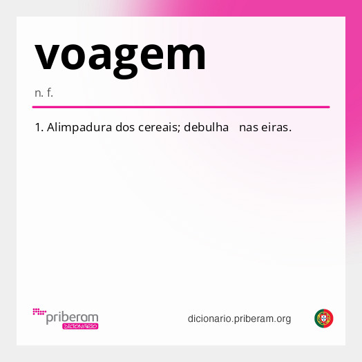 Significado de voagem
