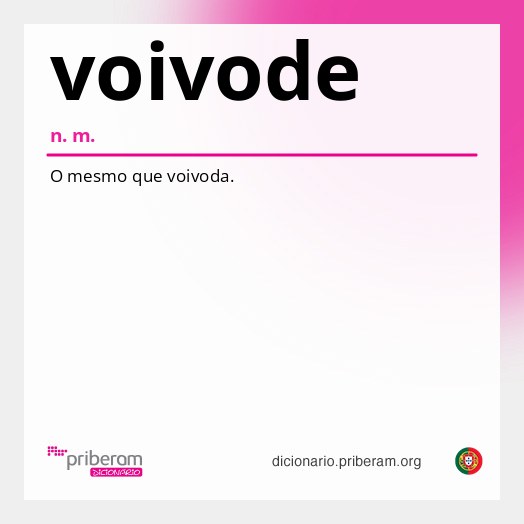 Significado de voivode