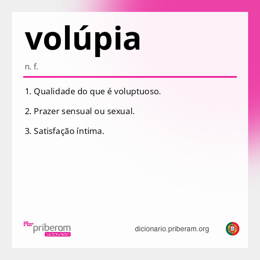 Significado de volúpia