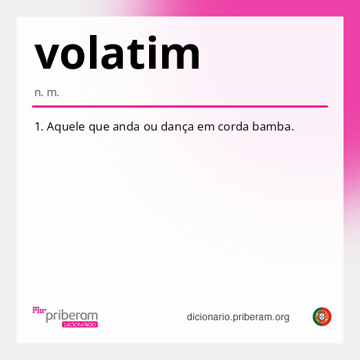 Significado de volatim