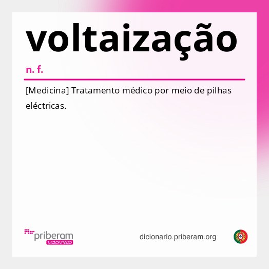 Significado de voltaização