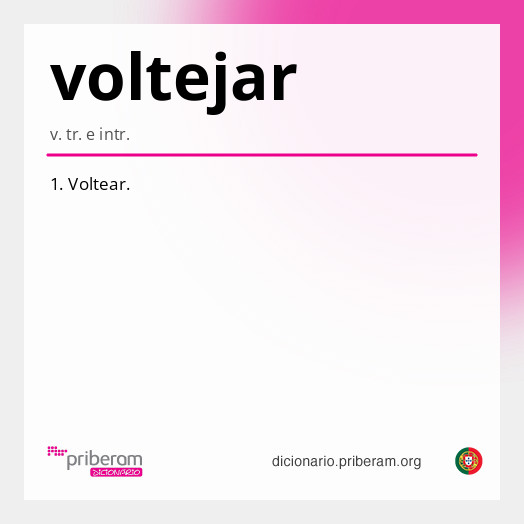 Significado de voltejar