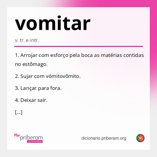 Significado de vomitar