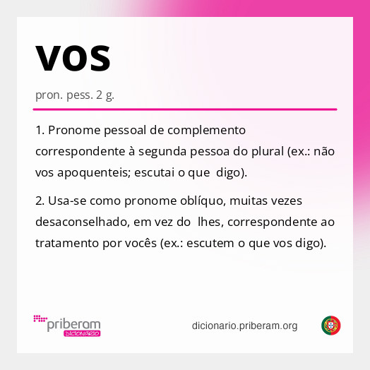 Significado de vos