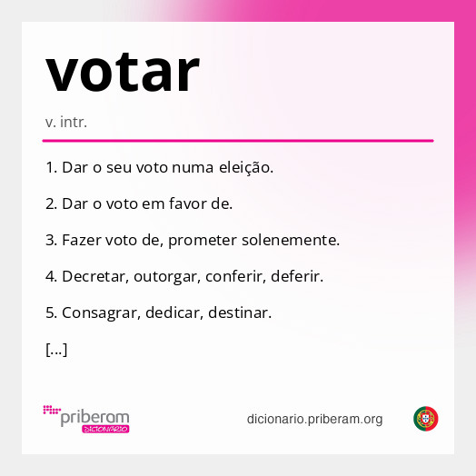 Significado de votar