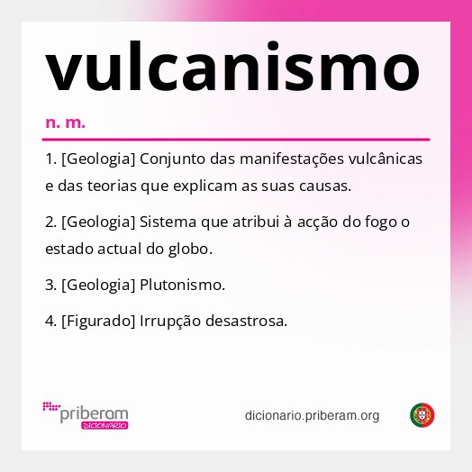 Significado de vulcanismo