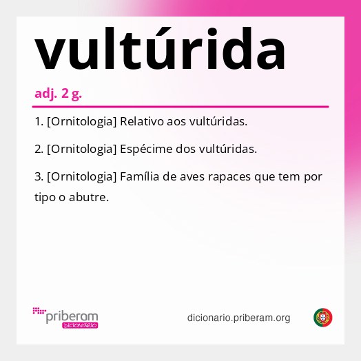 Significado de vultúrida