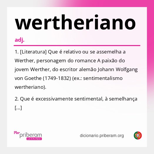 Significado de wertheriano