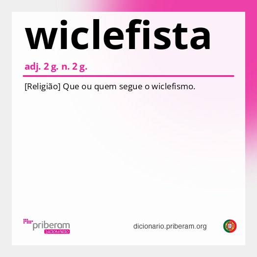 Significado de wiclefista