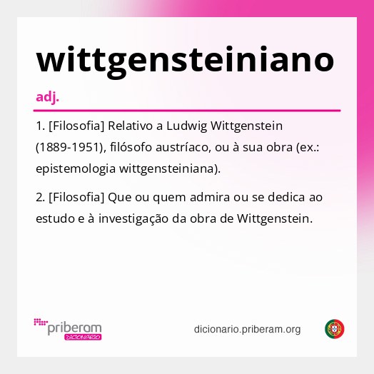 Significado de wittgensteiniano
