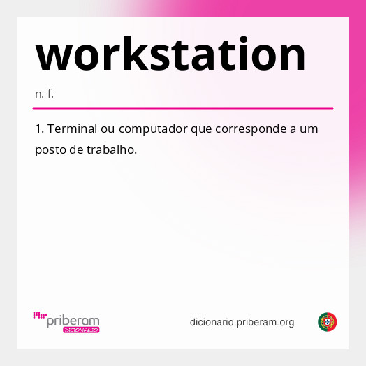 Significado de workstation