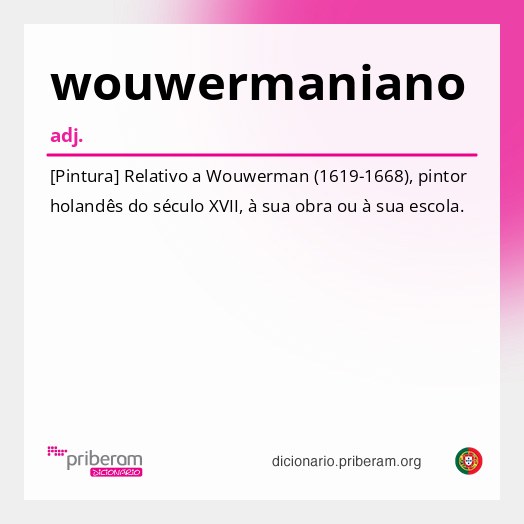 Significado de wouwermaniano