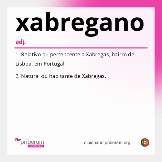 Significado de xabregano
