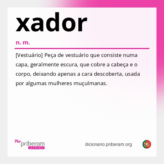 Significado de xador
