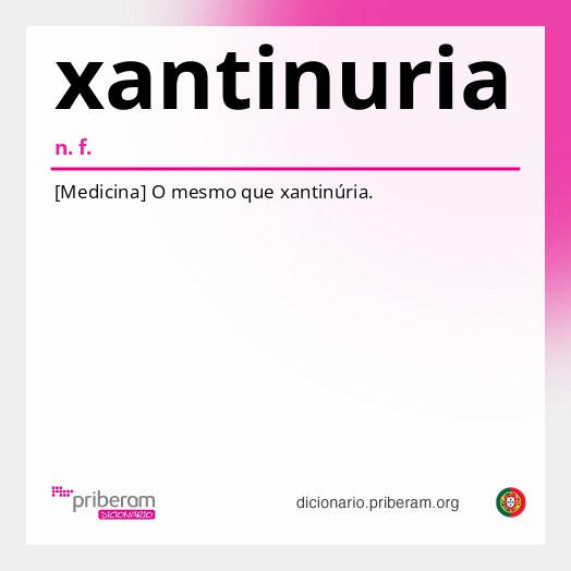 Significado de xantinuria