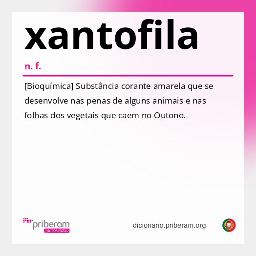 Significado de xantofila