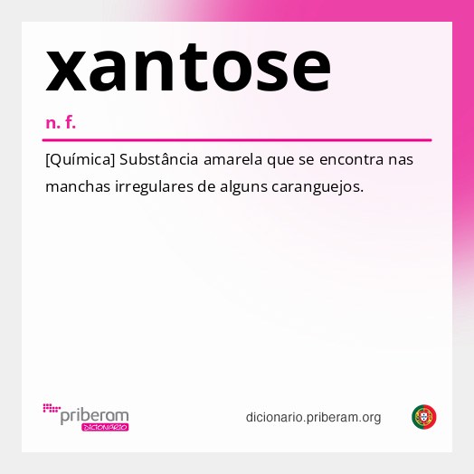 Significado de xantose