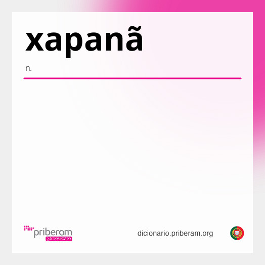 Significado de xapanã