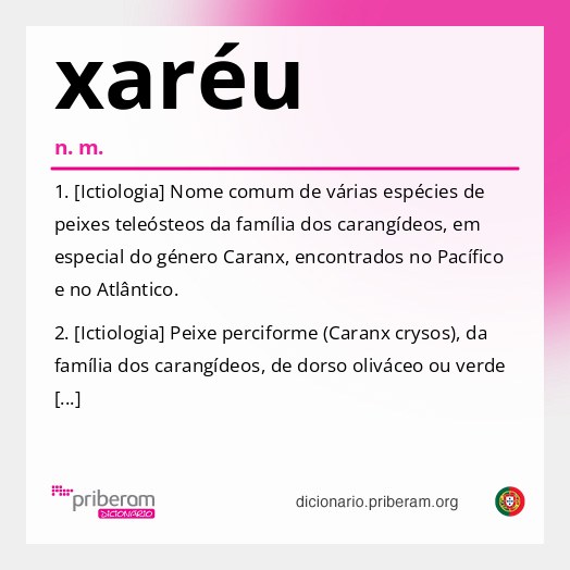 Significado de xaréu