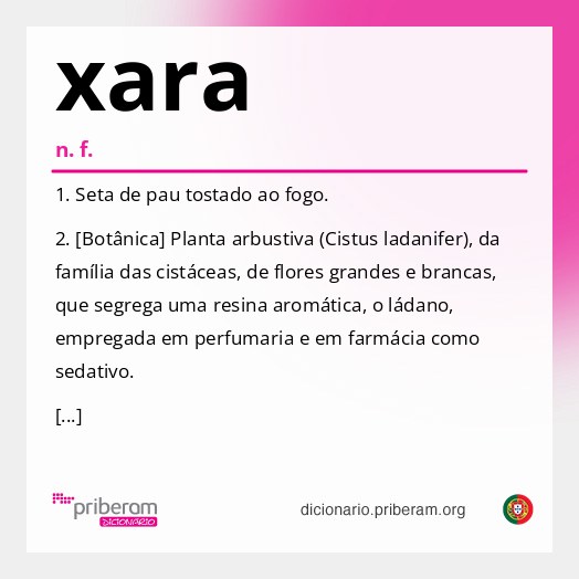 Significado de xara