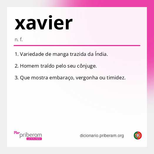 Significado de xavier