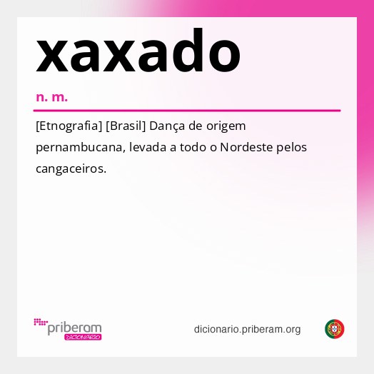 Significado de xaxado