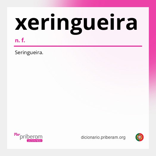 Significado de xeringueira
