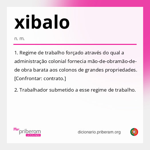 Significado de xibalo