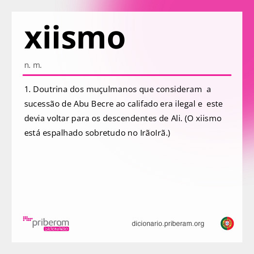 Significado de xiismo