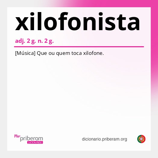 Significado de xilofonista