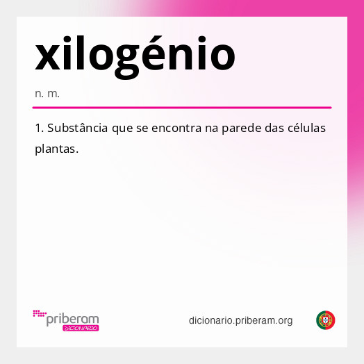 Significado de xilogénio