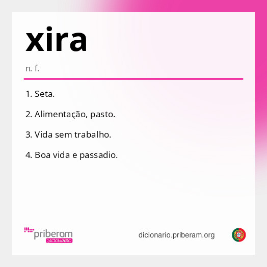 Significado de xira